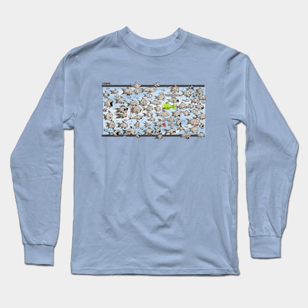 Big Fish Long Sleeve T-Shirt by Schink